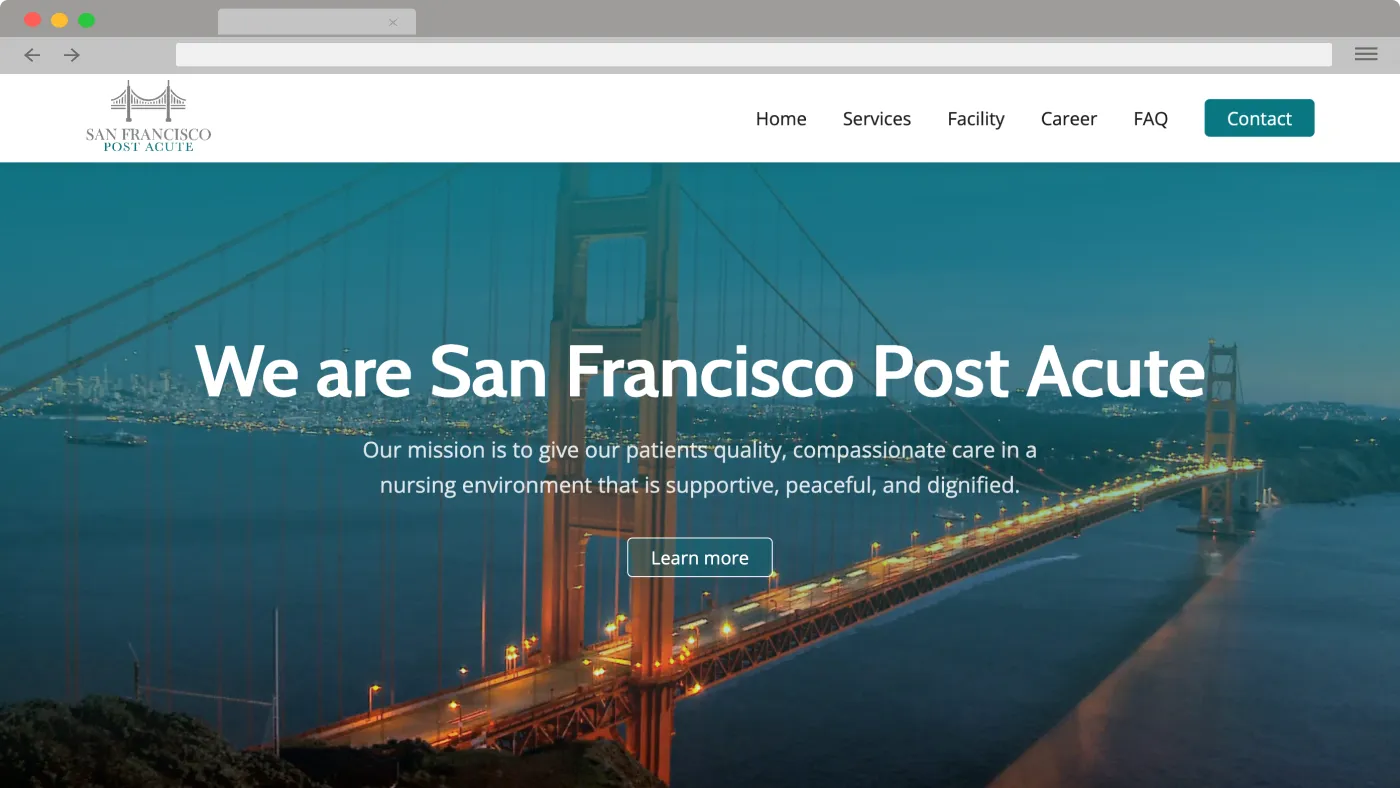 San Francisco Post Acute Website